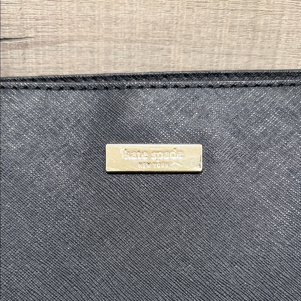 Kate Spade Black Tote w/ Laptop Sleeve - Picture 2 of 7